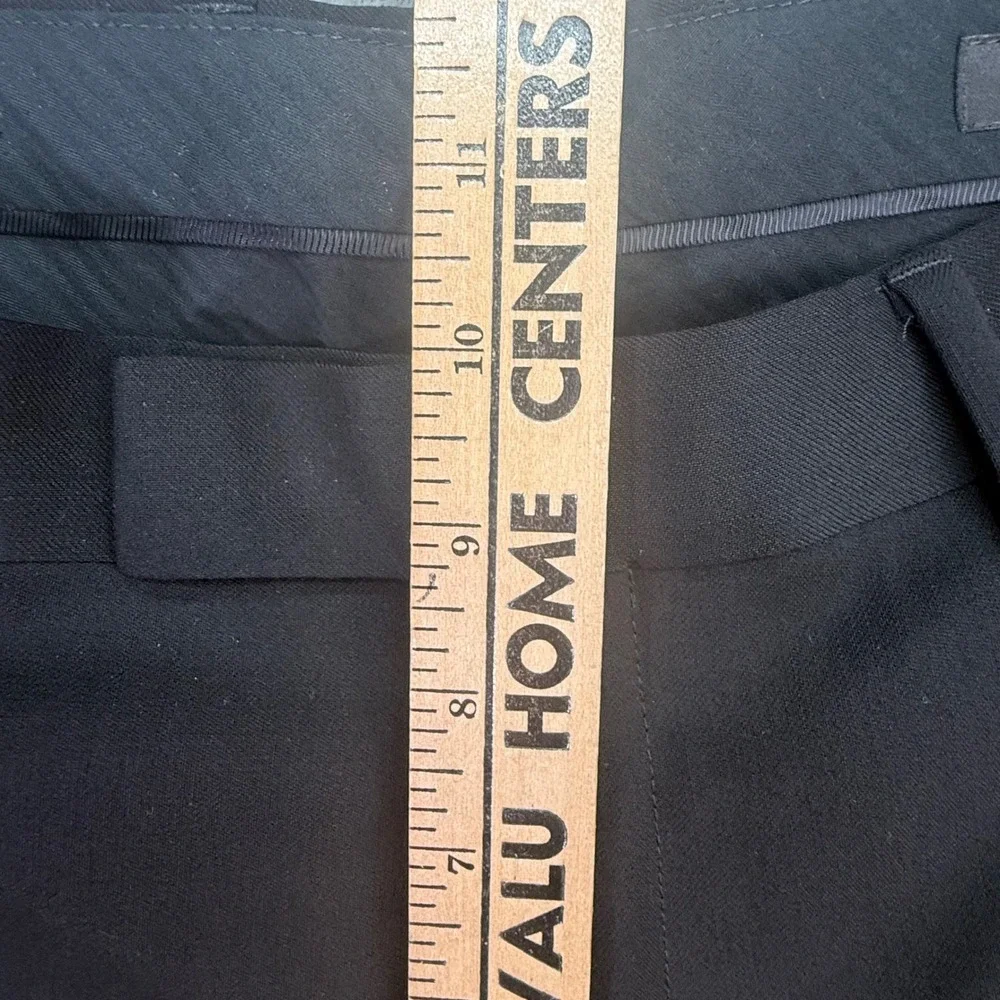Banana Republic Dress Pants Mens 30x30 Black Tailored Slim Wool Trousers